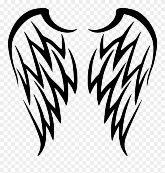 Крылья тату эскиз