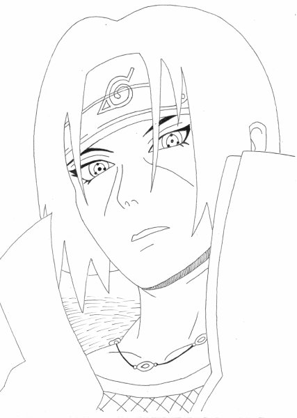 Скетчи аниме Итачи