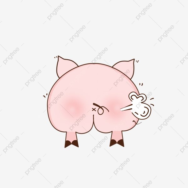 Свинья пукает