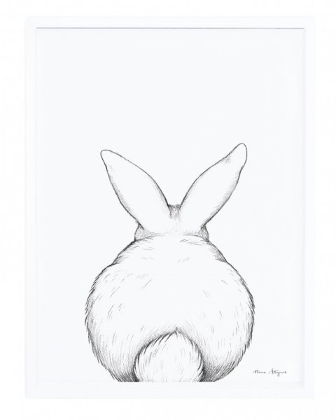 Рисунок кролика карандашом для срисовки