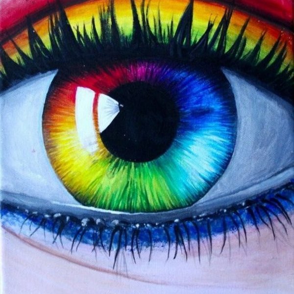 Красивые разноцветные глаза