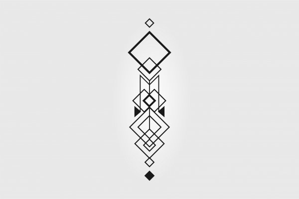 Эскизы тату геометрические простые