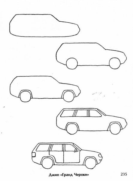 Машины карандашом для начинающих