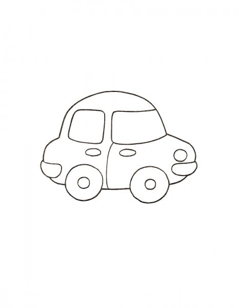 Машина раскраска для малышей