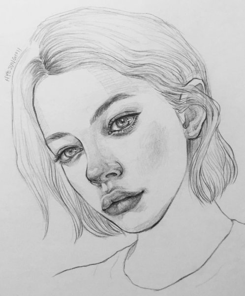 Портрет карандашом легкий