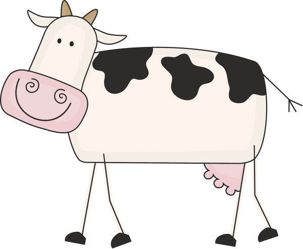 Корова на пейнт