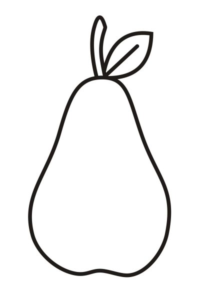 Груша раскраска для детей