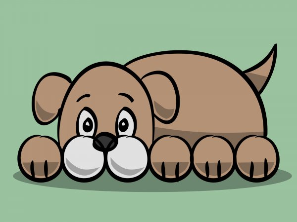 Собачка рисование для детей