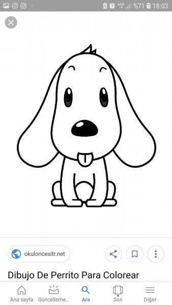 Собачка контур