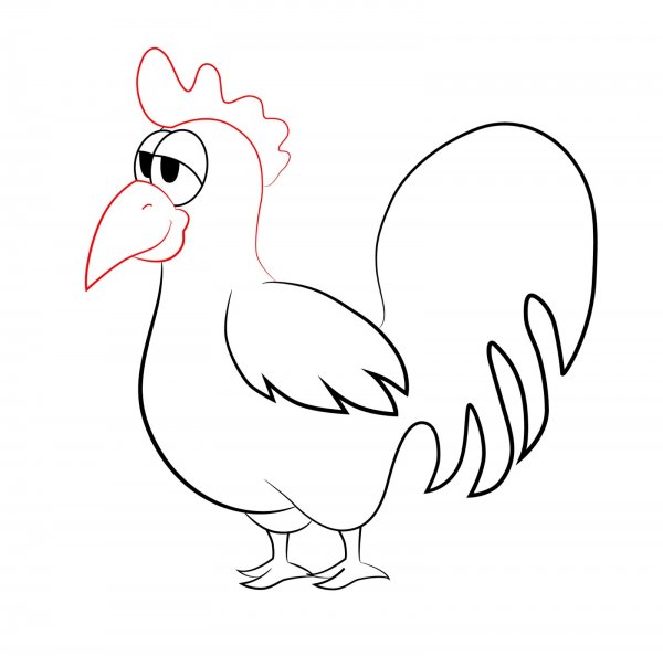 Рисование петуха в старшей группе