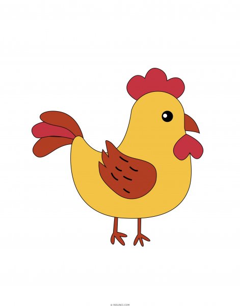 Нарисовать петуха