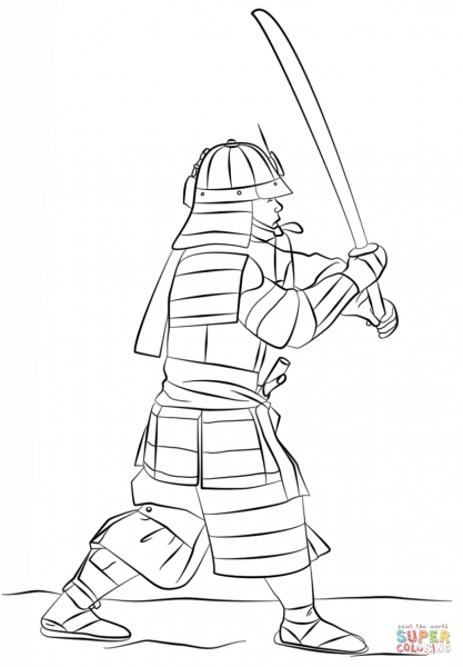 Самурай зарисовка