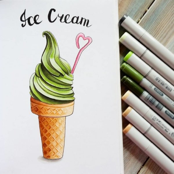 Скетчи маркерами для начинающих