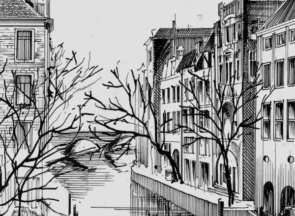 Стилизованный городской пейзаж