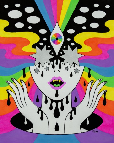 Хиппи живопись 2020