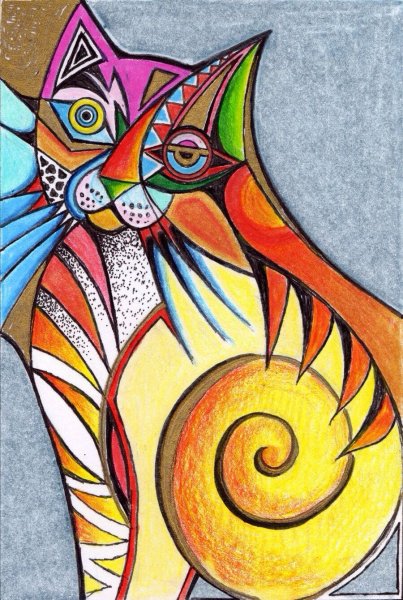 Абстракционизм кот