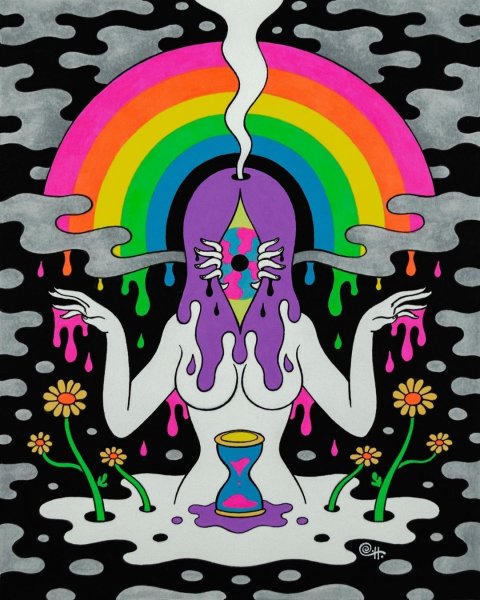 Маленькие рисунки хиппи