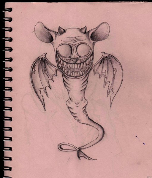 Страшные рисунки легкие