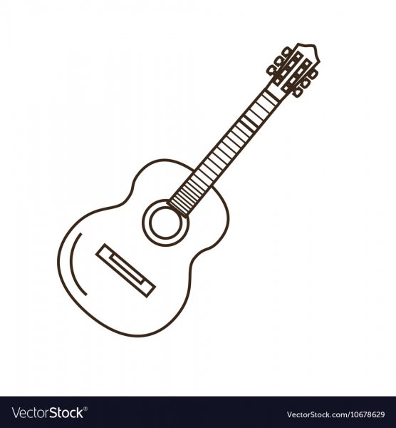 Нарисовать гитару