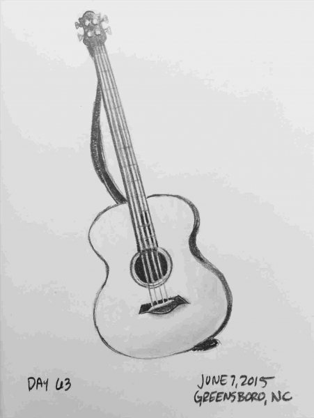 Гитара карандашом легко