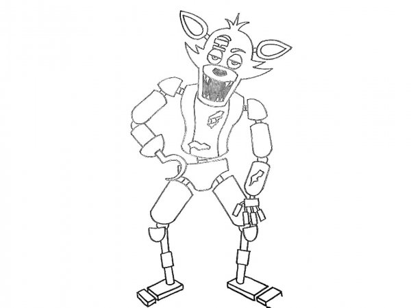 ФНАФ для срисовки Фокси