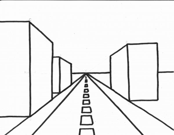 Перспектива в рисовании линейная