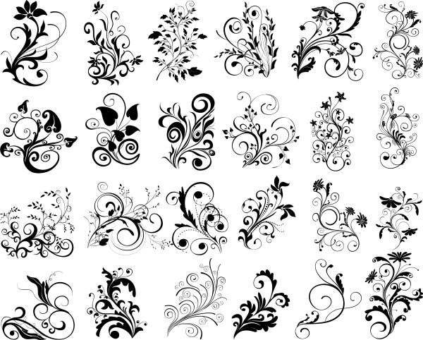 Орнамент завитки