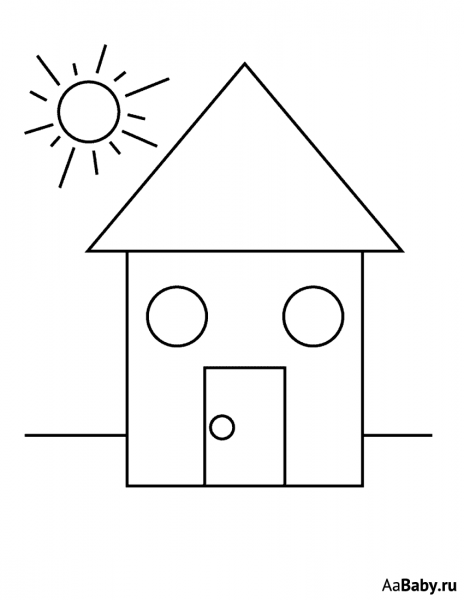 Геометрические фигуры раскраска