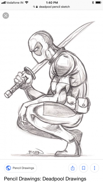 Марвел карандашом