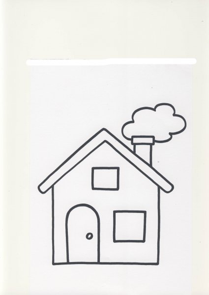 Домик для раскрашивания