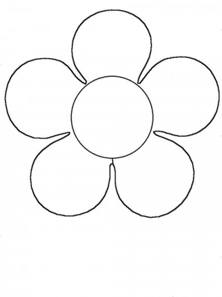 Цветы для раскрашивания детям