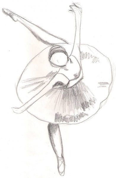 Балерина набросок