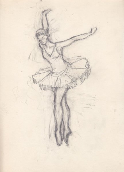 Балерина рисунок карандашом для срисовки