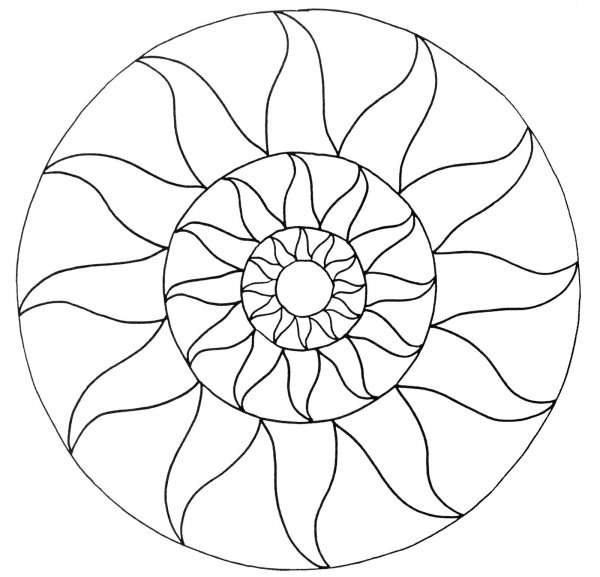 Мандалы для раскрашивания для детей