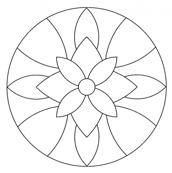 Простые мандалы для детей