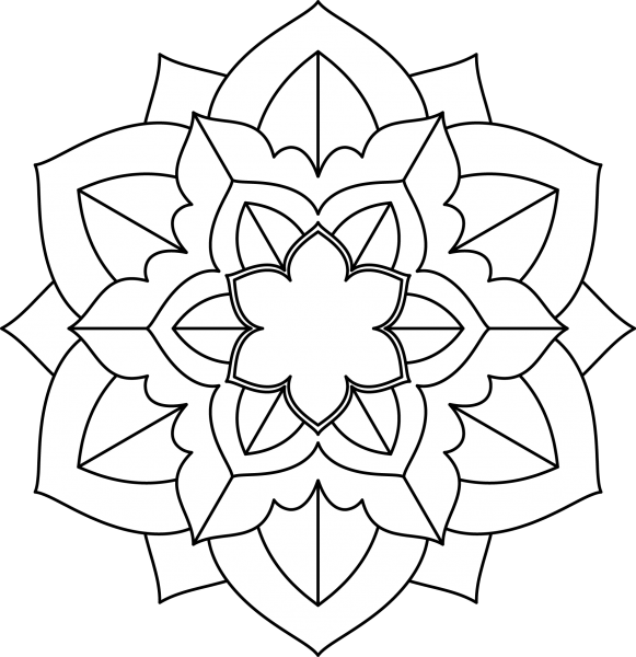 Мандала на бумаге