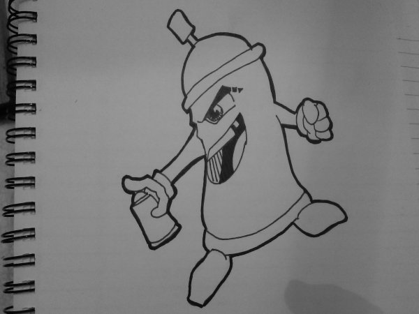 Простые граффити баллончиком