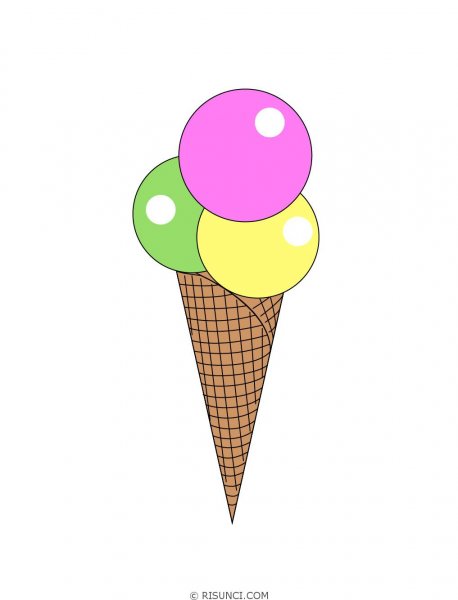 Рисование мороженое