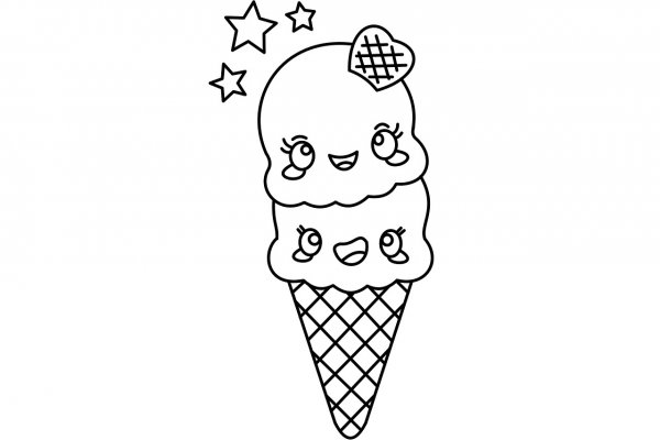 Мороженое рисунок карандашом