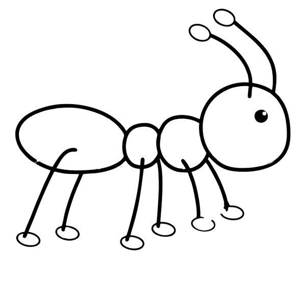 Рисование муравья