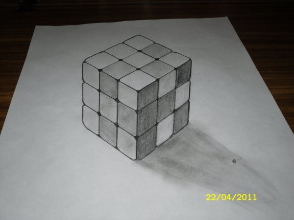 3d рисунки карандашом