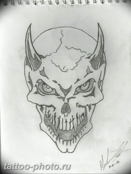 Эскиз черта