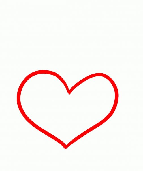 Красивое сердечко рисунок