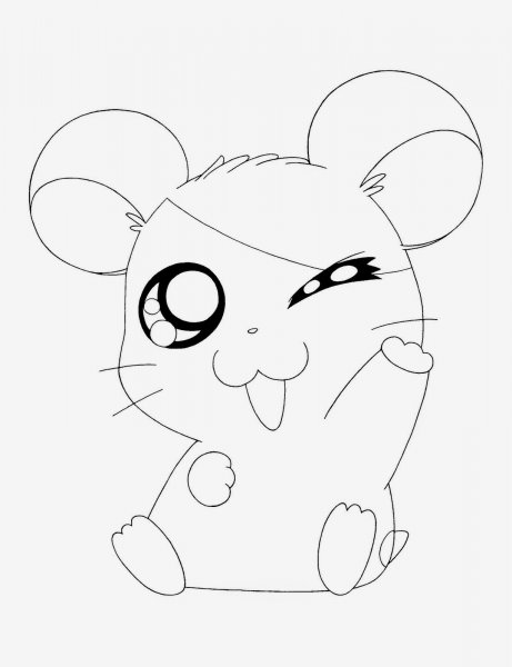 Раскраски милые хомячки