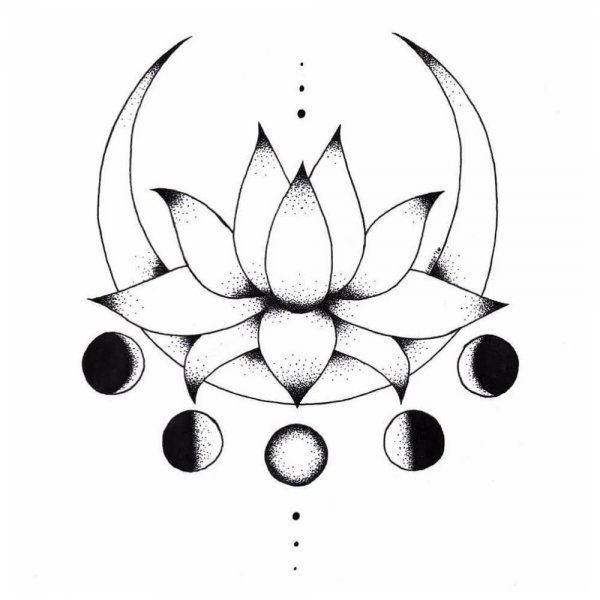 Лотос рисунок Графика