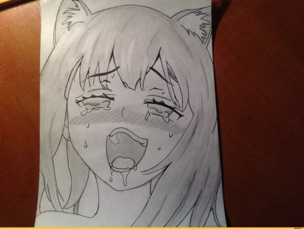 Рисовать аниме ахегао