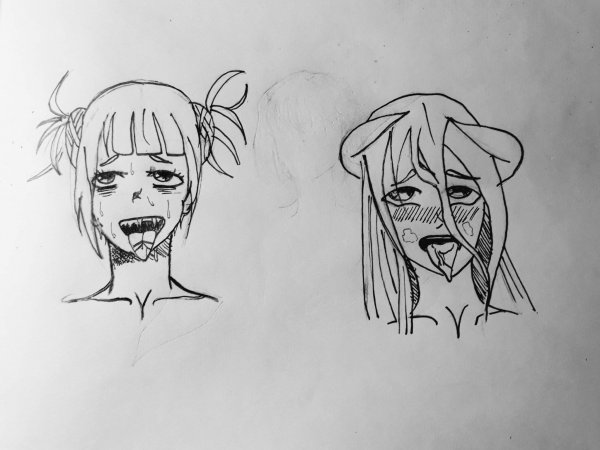 Ахегао рисовать