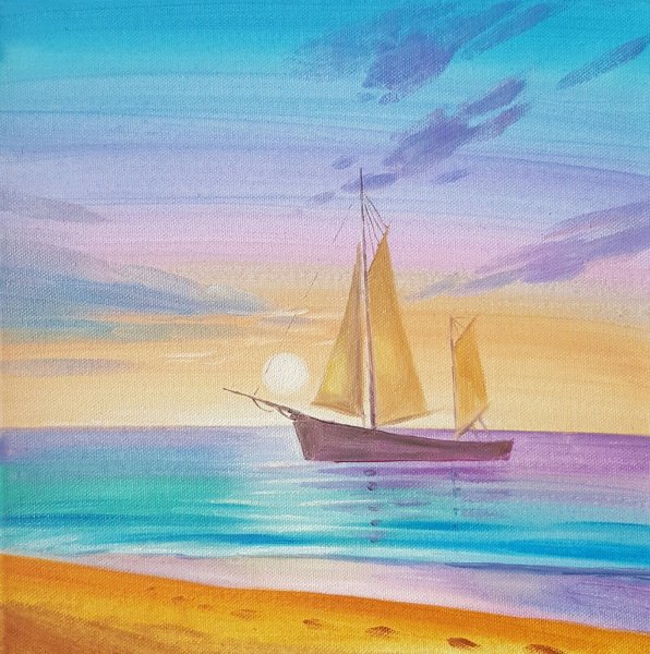 Морской пейзаж для детей