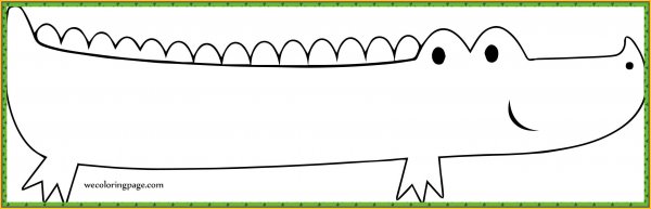 Поэтапное рисование крокодила для детей