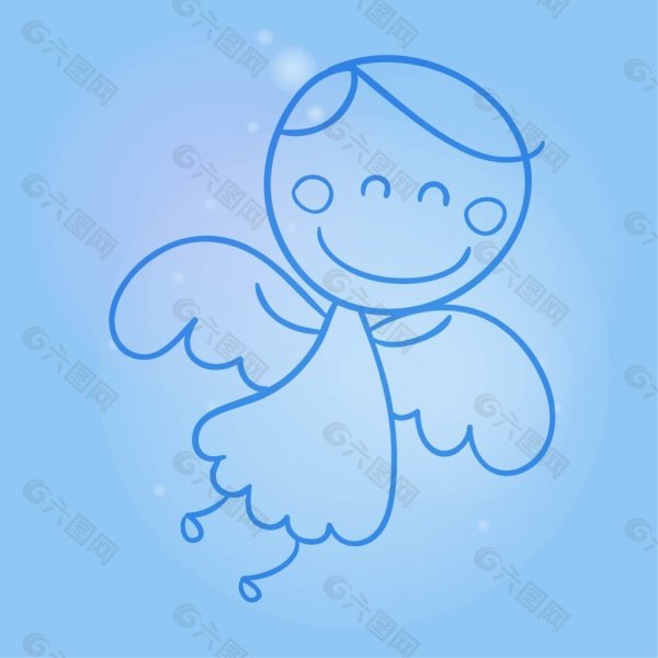 Срисовать ангелочка